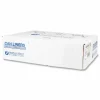 Interplast Group High Density Commercial Can Liners, 16 gal, 8 mic, 24" x 33", Black, Interleaved Roll, 50 Bags/Roll, 20 Rolls/Carton