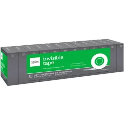 Invisible Tape, 3/4" x 1296", Clear, Pack of 12 Rolls