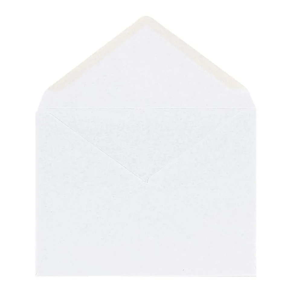 Invitation Envelopes, A2, 4-3/8" x 5-3/4", Gummed Seal, White, Box Of 100