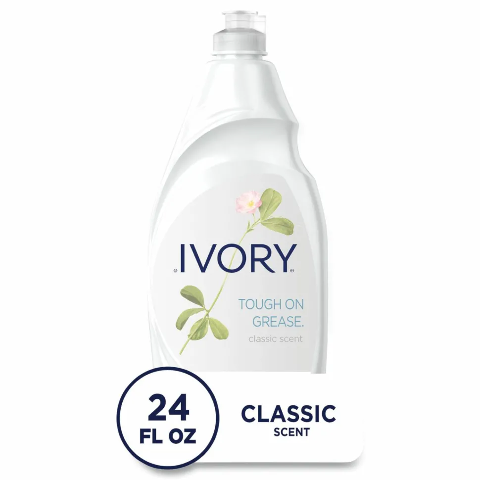 Ivory Dish Detergent, Classic Scent, 24 oz Bottle, 10/Carton