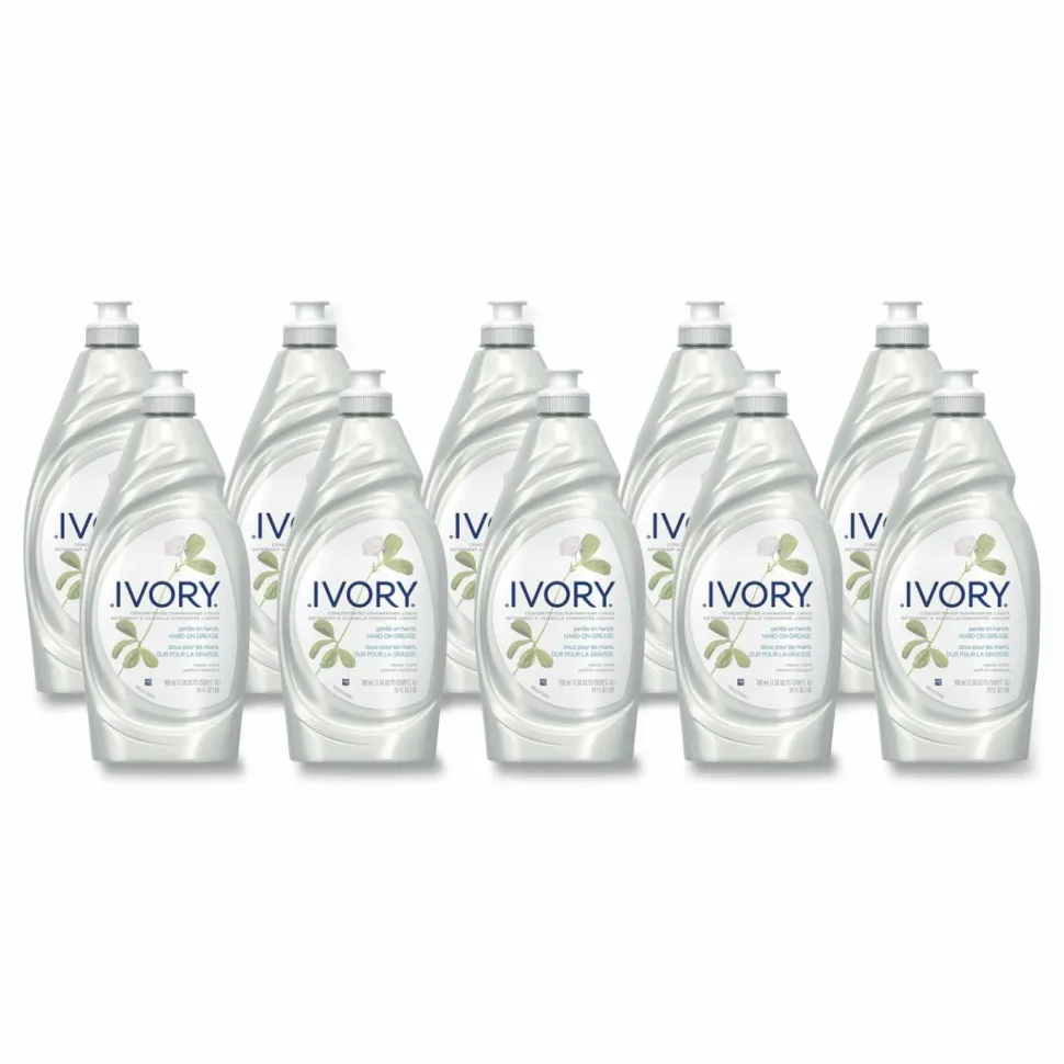 Ivory Dish Detergent, Classic Scent, 24 oz Bottle, 10/Carton