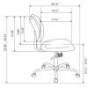Jancy Mesh Low-Back Task Office Chair, Black/Chrome, BIFMA Compliant