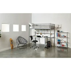 Jancy Mesh Low-Back Task Office Chair, Black/Chrome, BIFMA Compliant