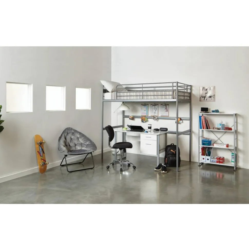 Jancy Mesh Low-Back Task Office Chair, Black/Chrome, BIFMA Compliant