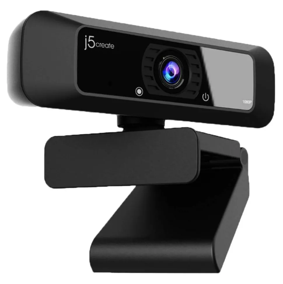 j5create USB HD Webcam with 360° Rotation and 1080P, JVCU100