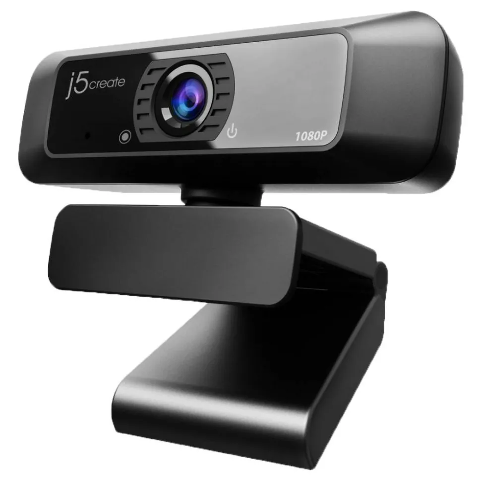 j5create USB HD Webcam with 360° Rotation and 1080P, JVCU100