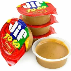 Jif To Go Spreads, Creamy Peanut Butter, 1.5 oz Cup, 36 Cups/Carton