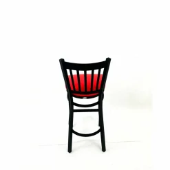 JMC Furniture Cobra Series Barstool, Supports Up to 300 lb, 28.5" Seat Height, Red Seat, Black Back, Black Base