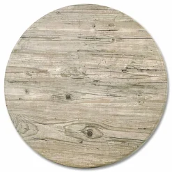 JMC Furniture Topalit Tables, Round, 24" dia x 44"h, Washington Pine Top, Black Iron Base/Legs