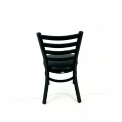 JMC Furniture White Horse Series Side Chairs, Supports Up to 300 lb, 18" Seat Height, Black Seat, Black Back, Black Base