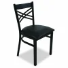 JMC Furniture X Series Chair, Supports Up to 300 lb, 18" Seat Height, Black Seat, Black Back, Black Base