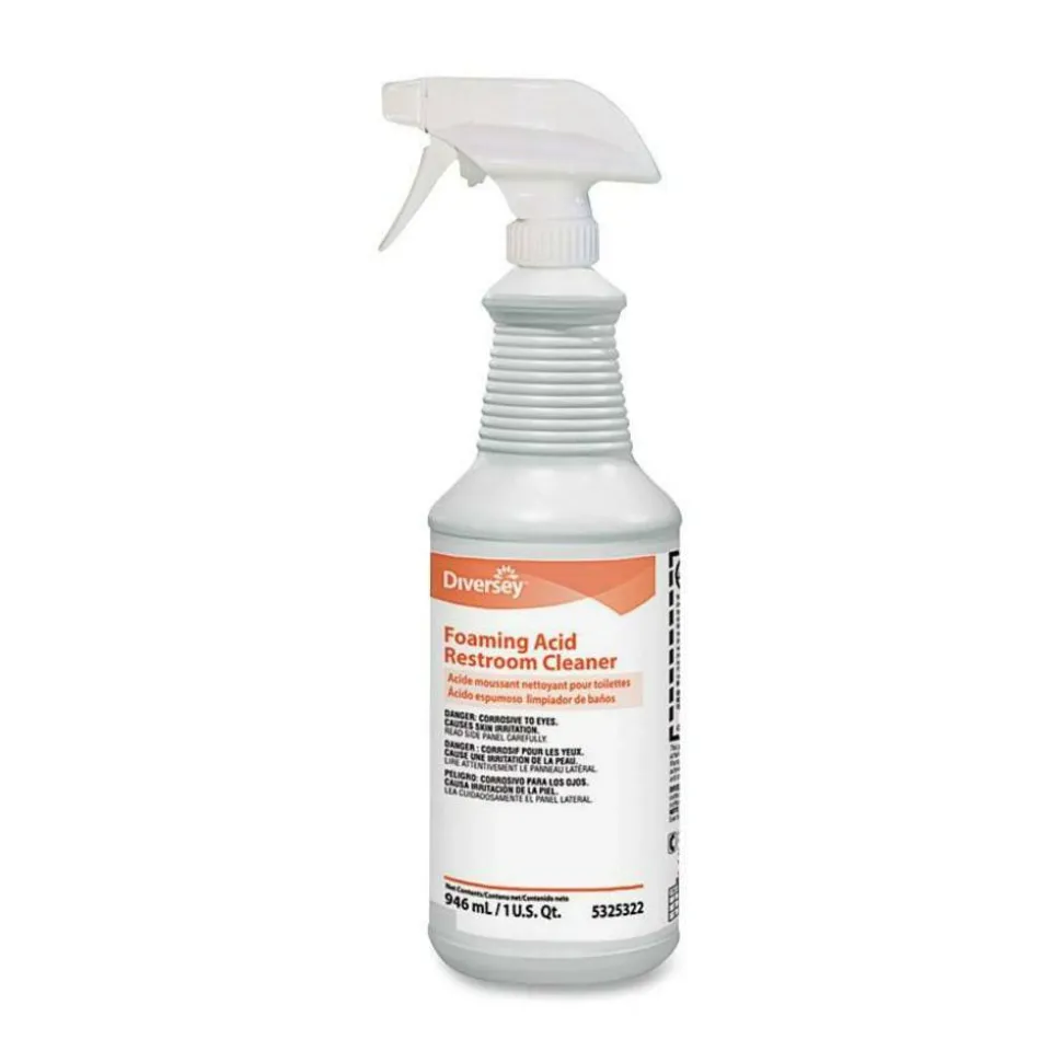 JohnsonDiversey Acid-Based Foaming Restroom Cleaner, Fresh Scent, 32 Oz Bottle