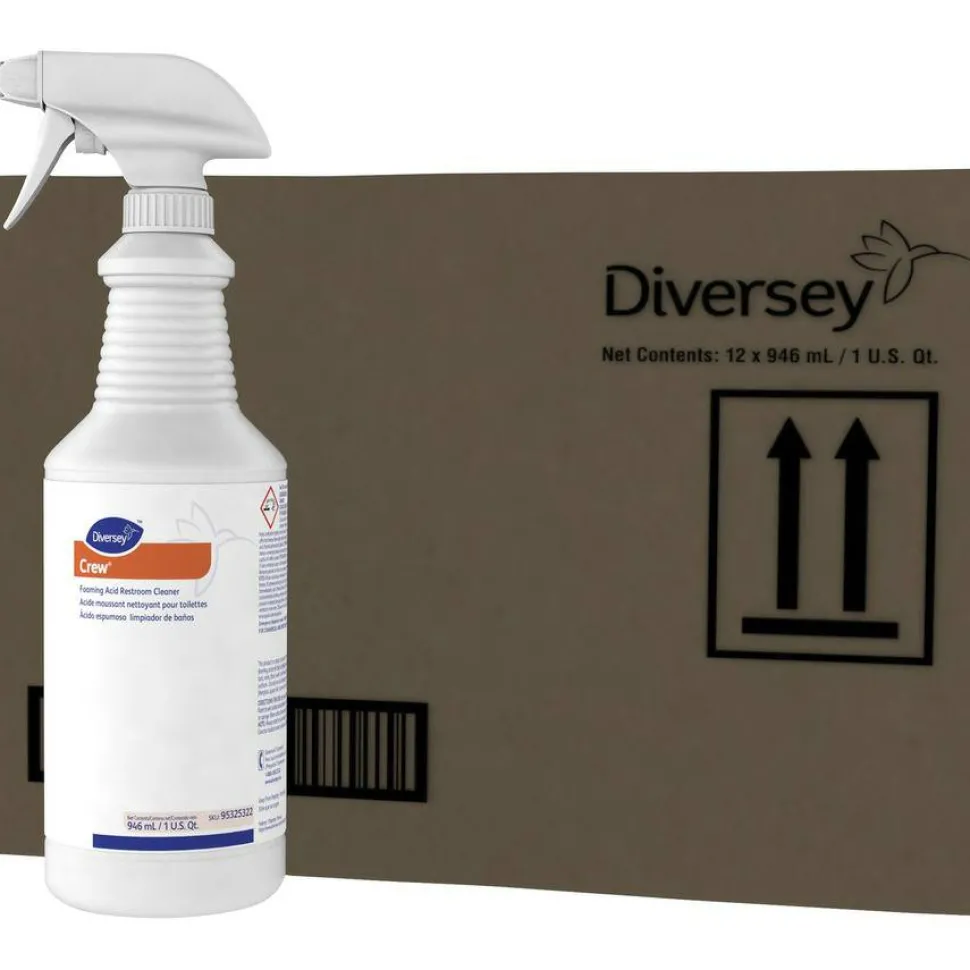 JohnsonDiversey Acid-Based Foaming Restroom Cleaner, Fresh Scent, 32 Oz Bottle