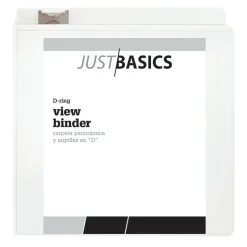 Just Basics Basic View 3-Ring Binder, 4