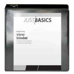 Just Basics Basic View 3-Ring Binder, 3