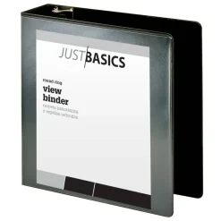 Just Basics Basic View 3-Ring Binder, 3