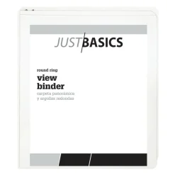 Just Basics Basic View 3-Ring Binder, 1