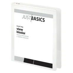 Just Basics Basic View 3-Ring Binder, 1