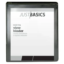 Just Basics Basic View 3-Ring Binder, 1