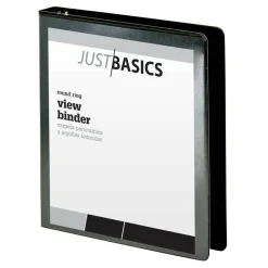 Just Basics Basic View 3-Ring Binder, 1
