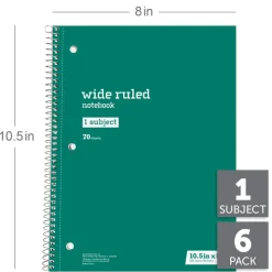 Just Basics Spiral Notebook, 8
