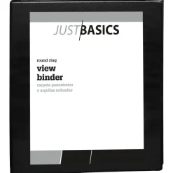 Just Basics View 3-Ring Binder, 1