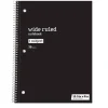 Just Basics Spiral Notebook, 8" x 10-1/2", Wide Ruled, 70 Sheets, Black