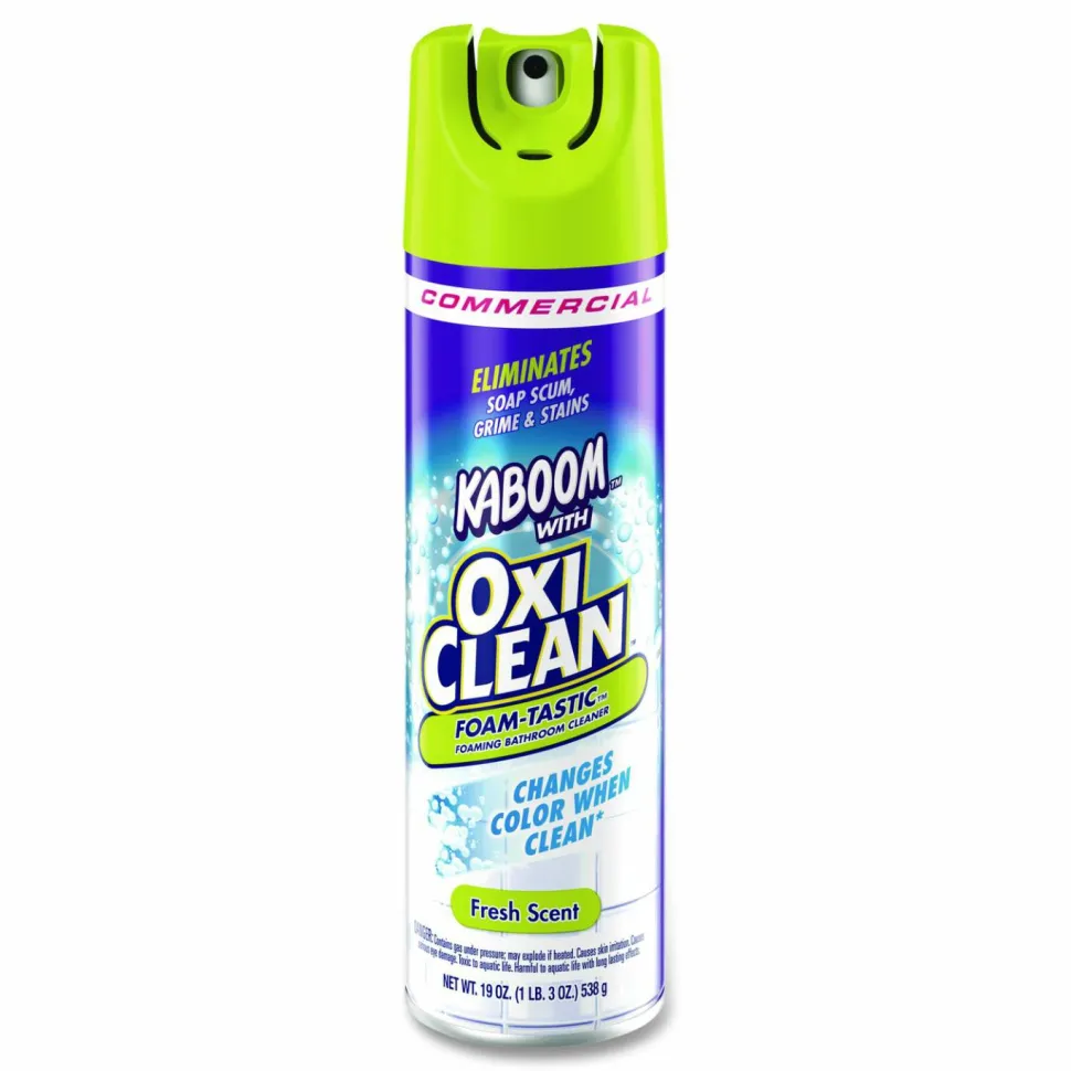 Kaboom Foam-Tastic Bathroom Cleaner - For Multi Surface - Ready-To-Use - 19 oz (1.19 lb) - Fresh Scent - Clear - 8/Carton - 5703700071CT
