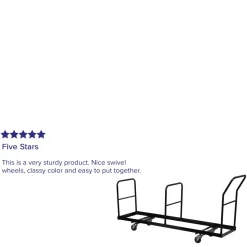 Kaden Vertical Storage Folding Chair Dolly - 35 Chair Capacity