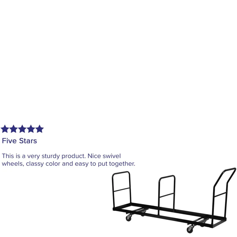 Kaden Vertical Storage Folding Chair Dolly - 35 Chair Capacity