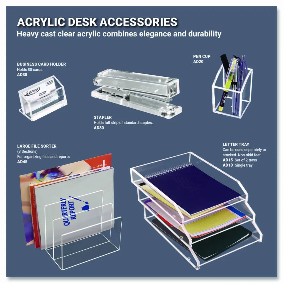 Kantek Acrylic Stapler, Clear