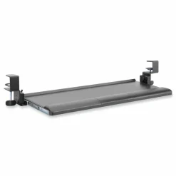 Kantek Desk Clamp Five-Position Tilting Keyboard Tray, 26.8