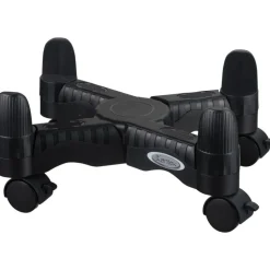 Kantek Mobile Adjustable CPU Stand, 4 4/5"H x 16"W x 7"D, Black