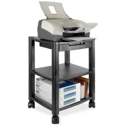 Kantek 3-Shelf Mobile Printer/Fax Stand, 19 3/4