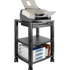 Kantek 3-Shelf Mobile Printer/Fax Stand, 19 3/4