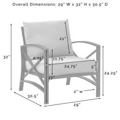 Kaplan Outdoor Metal Armchair