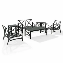 Kaplan 6Pc Outdoor Metal Conversation Set