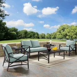 Kaplan 6Pc Outdoor Metal Conversation Set