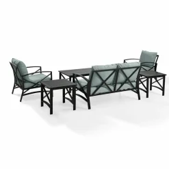 Kaplan 6Pc Outdoor Metal Conversation Set