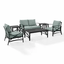 Kaplan 6Pc Outdoor Metal Conversation Set