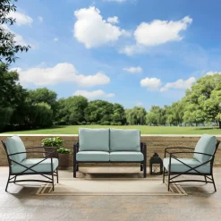 Kaplan 3Pc Outdoor Metal Conversation Set