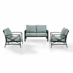 Kaplan 3Pc Outdoor Metal Conversation Set