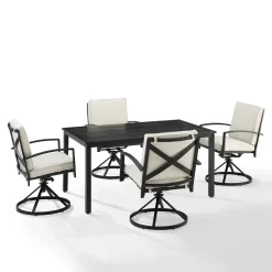 Kaplan 5Pc Outdoor Metal Dining Set