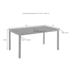 Kaplan 5Pc Outdoor Metal Dining Set