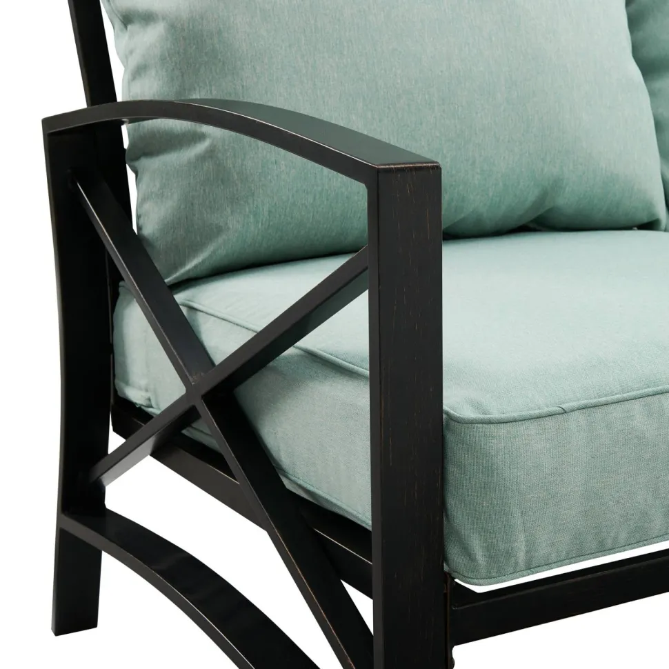 Kaplan 3Pc Outdoor Metal Sofa Set