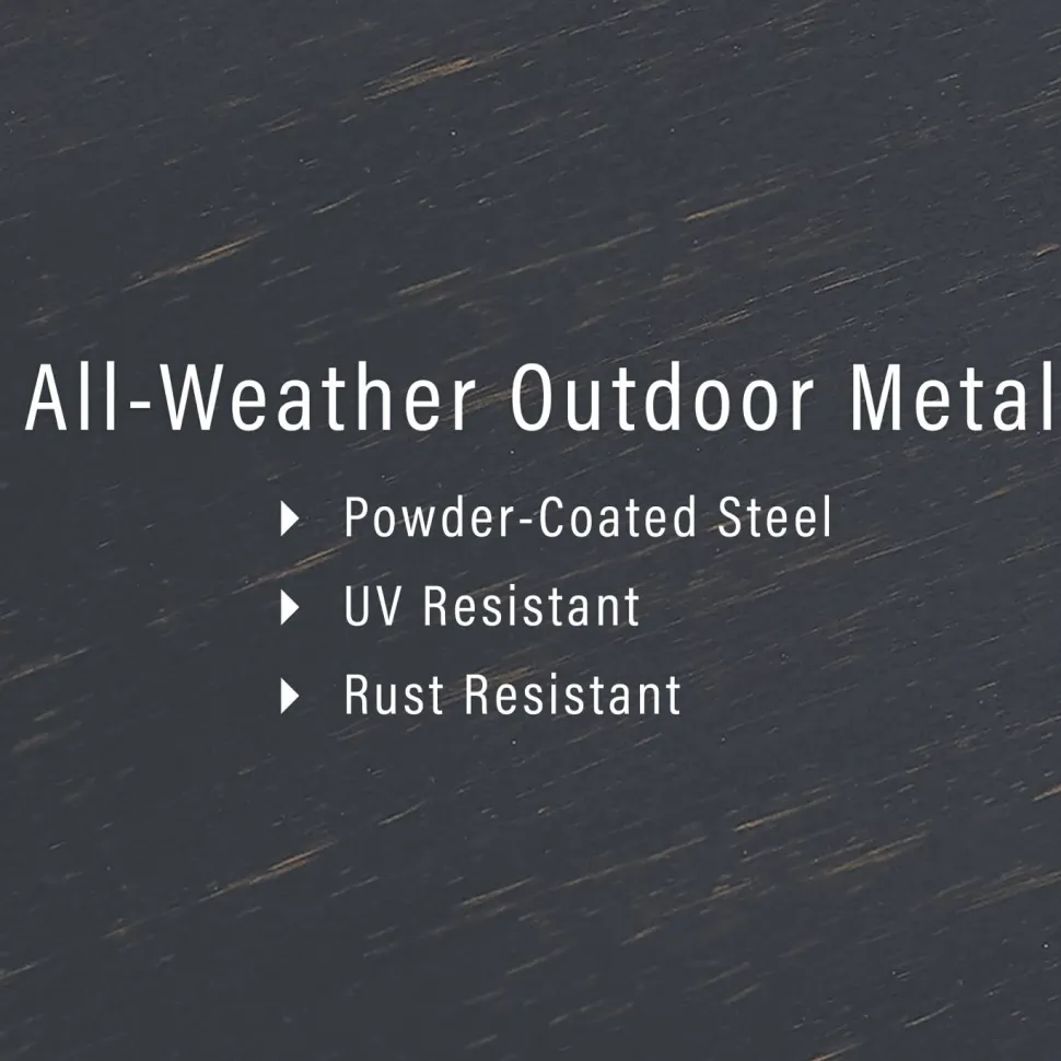 Kaplan 3Pc Outdoor Metal Sofa Set