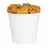 Karat Food Bucket, 170 oz, 8.9" Diameter x 8.36" h, White, Paper, 150/Carton