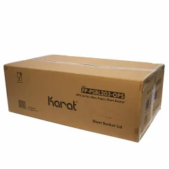 Karat Plastic Lid for Food Bucket, for 48 oz Buckets, Clear, Plastic, 270/Carton