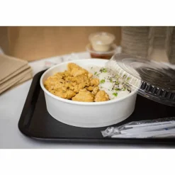 Karat Plastic Lid for Food Bucket, for 48 oz Buckets, Clear, Plastic, 270/Carton