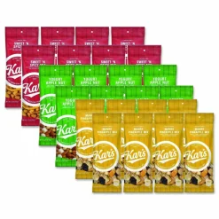 Kar's Trail Mix Variety Pack, Assorted Flavors, 24 Packets/Carton